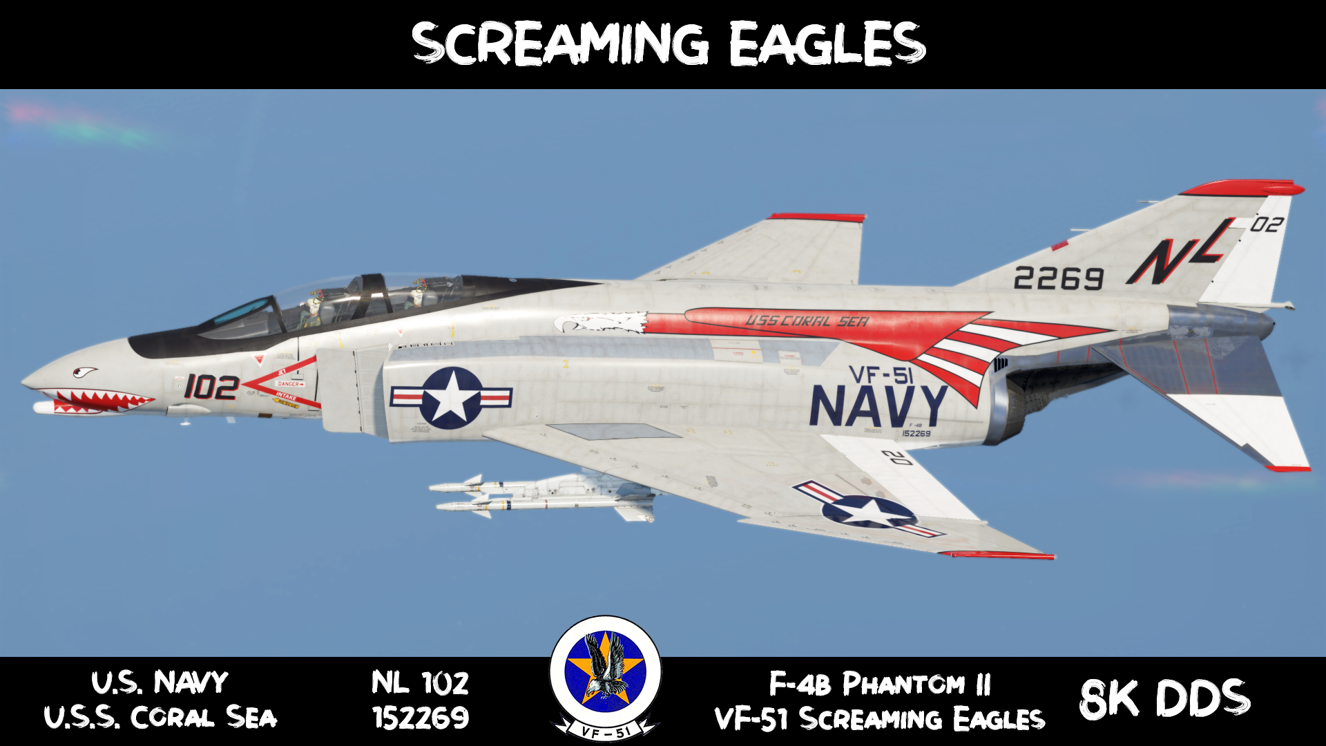 U.S.S. CORAL SEA, VF-51 "Screaming Eagles". 