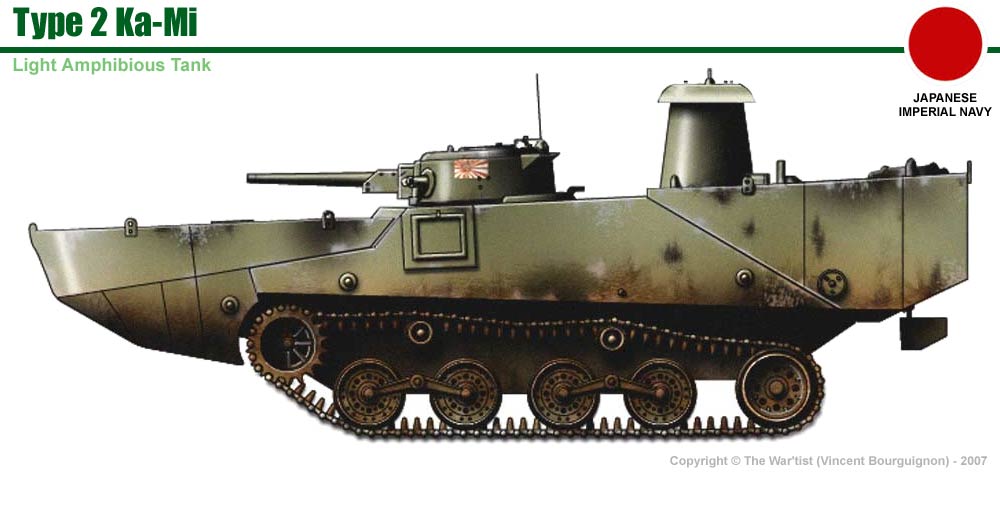 Type 02. Type 2 ka-mi Amphibious Tank. Японские танки амфибии второй мировой. 6712 Японский танк-амфибия IJN Type 2. Первый в мире танк амфибия.