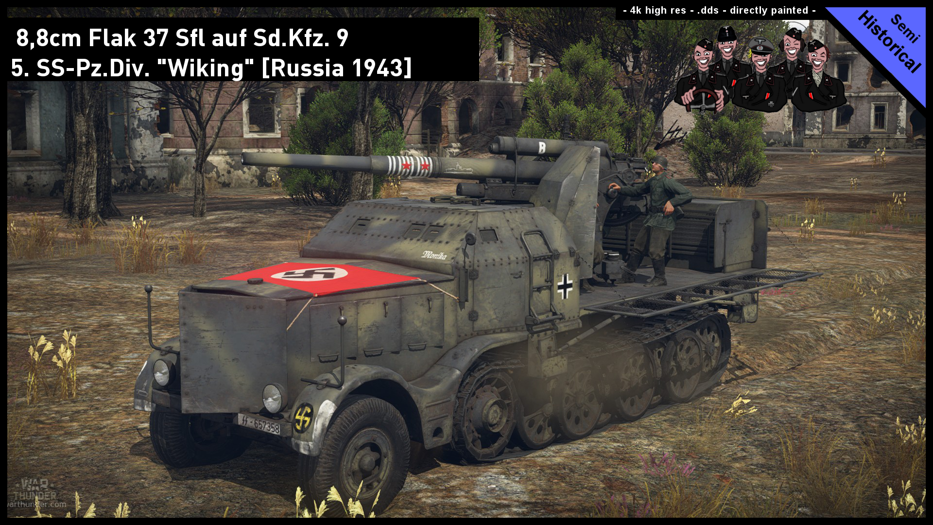 8.8 8.8. 8 8 Cm Flak 37 SFL. 8.8 Flak 37 SFL. 8,8 Cm Flak 37 SFL. (Auf 18 t Zgkw.). Flak 37 SFL.