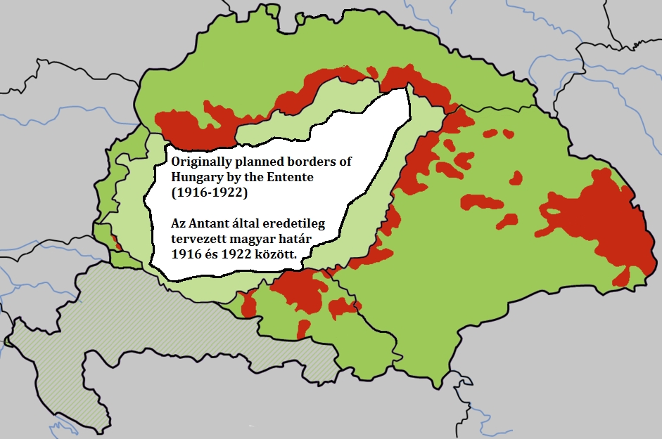 Карта венгрии до 1920 года и после