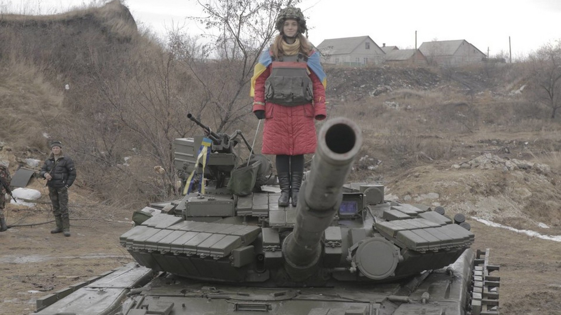 Женщины танкисты на Донбассе