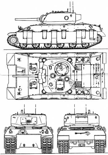 Чертеж танка мт 25