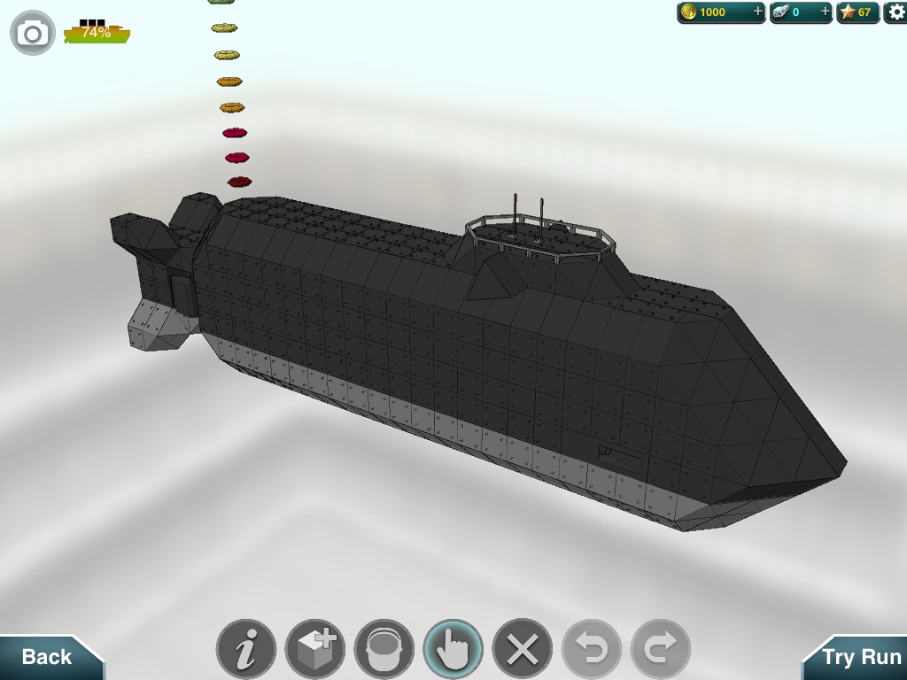 warship craft how do you make the battleship fly