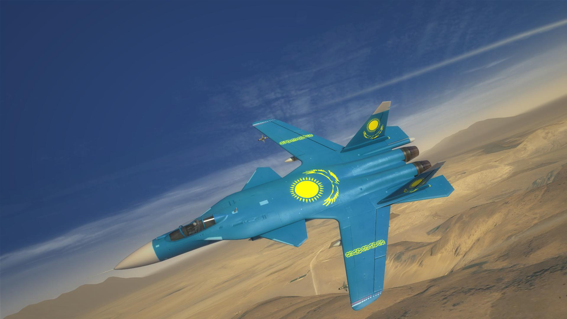 Сколько самолетов в казахстане. Су-27 Казахстан. Су-25 ВВС Казахстана. Казахстан военные самолеты. Казахстанский истребитель.