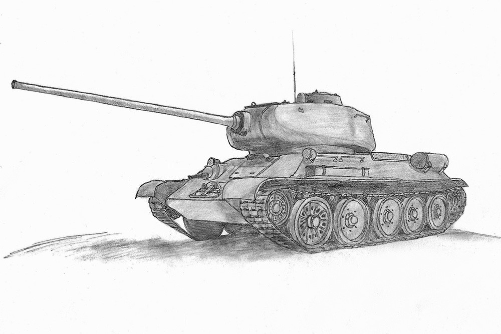 Башня т 34 рисунок