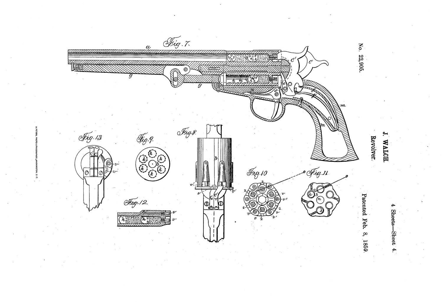 Револьвер чертеж. Схема револьвера Наган. Colt Paterson 1836 чертеж. Револьвер Кольта 1836 схема. Револьвер Colt Navy 1851 чертёж.