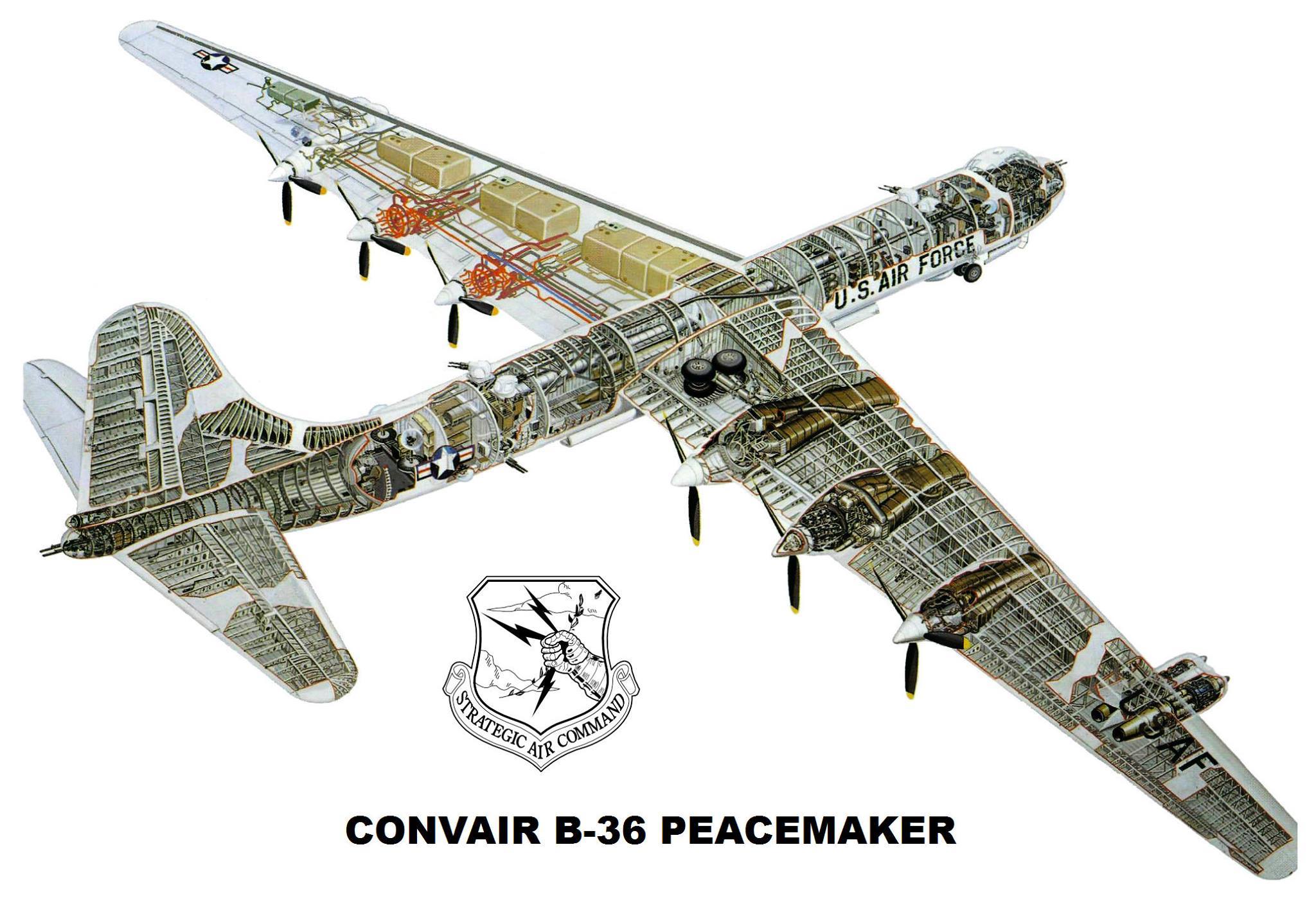 Б 36 размеры. B36 бомбардировщик кабина. B-36 бомбардировщик. Конвэр б-36. Бомбардировщику Convair b-36.
