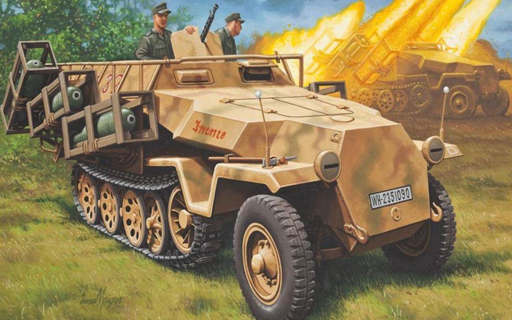 Бронетехника вермахта. SD. KFZ.251/2. Бронетранспортер SD KFZ. Полугусеничный БТР SD.KFZ 251. SD KFZ 251 С пушкой.