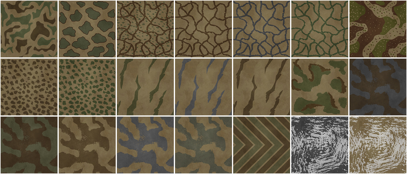 German Panzer Camouflage Patterns