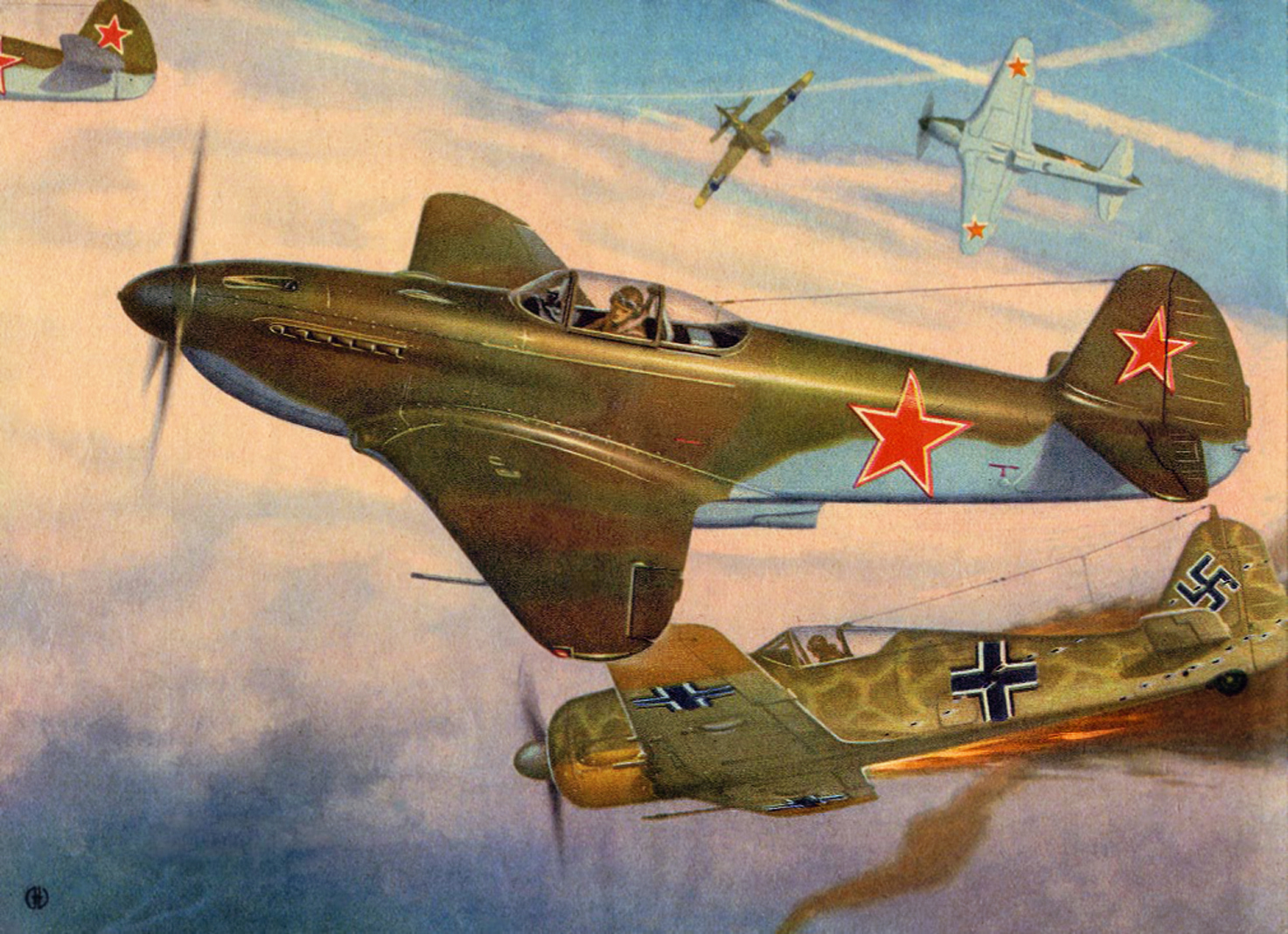 Советская авиация. Самолёты Великой Отечественной войны 1941-1945. Як3 1943. Самолёты второй мировой войны 1941 СССР. Эдуард Молчанов рисунки самолетов.