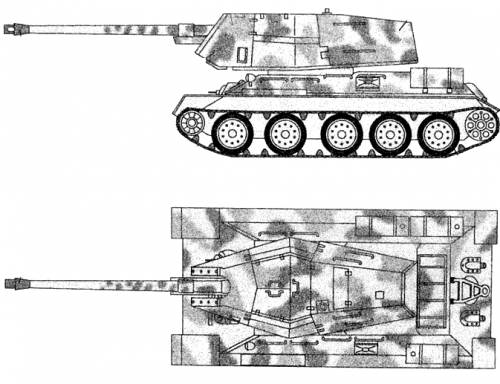 T-100 = an Egyptian heavy modified T-34-85 , armed whit a Bs-3 field gun / ...
