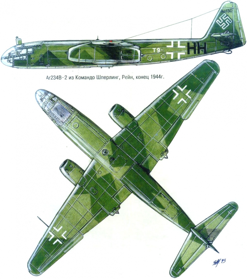 Arado 234 чертеж